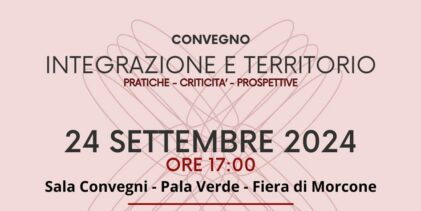 “Integrazione e Territorio”: martedì 24 settembre il convegno a Morcone