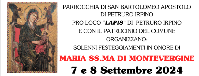 Petruro Irpino: il 7 e 8 settembre solenni festeggiamenti in onore di Maria SS.MA di Montevergine