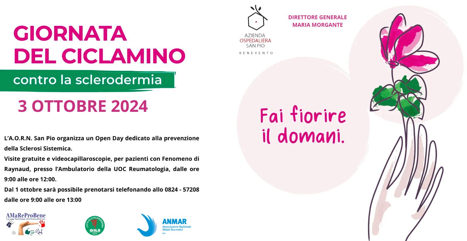 All’Ospedale “San Pio” di Benevento l’open day dedicato alla Sclerodermia