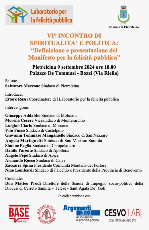 A Pietrelcina per parlare di Spiritualità e Politica