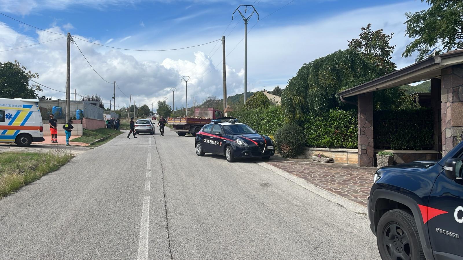 Sant’Angelo dei Lombardi| Tragico incidente a contrada Santianni, 75enne muore investito da un camion carico di legna