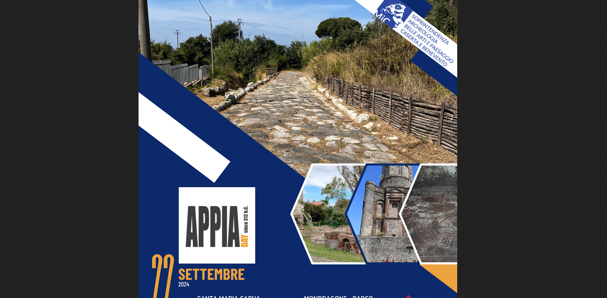 La Soprintendenza Archeologia belle arti e paesaggio per le province di Caserta e Benevento aderisce all’Appia day 2024