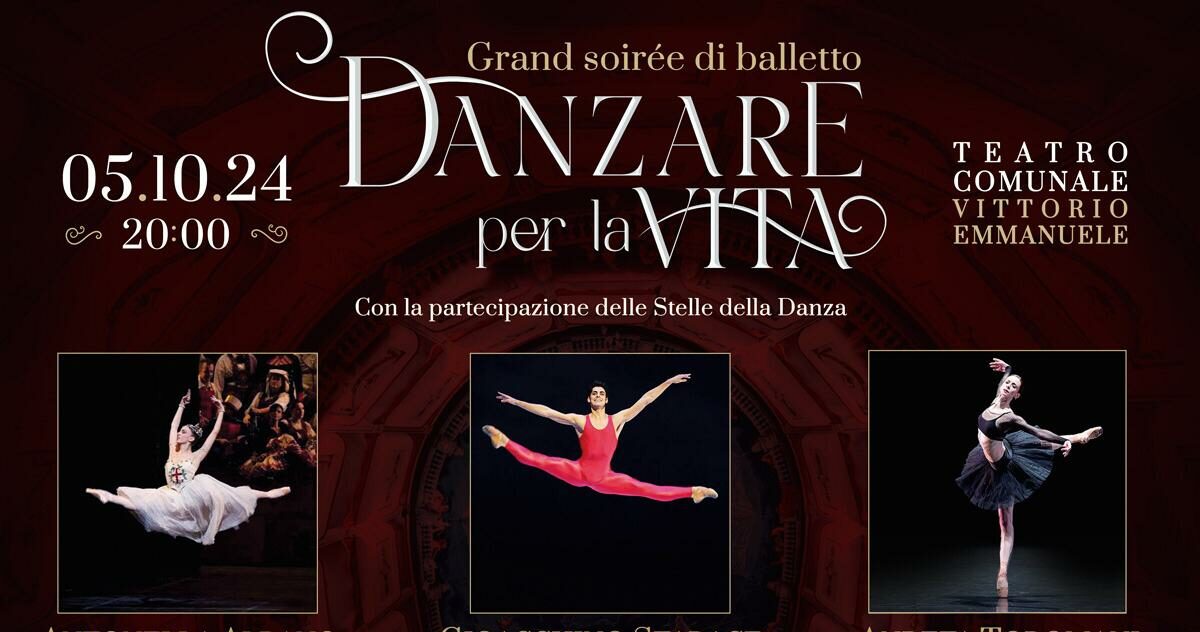 “Danzare per la vita”, Gran Soirèe di Balletto: la conferenza stampa lunedì 30 settembre