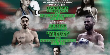 “Boxe Night”, l’Irpinia Pro Ring lancia i suoi pugili. Mignone a caccia della terza vittoria e Sirignano al suo esordio da pro