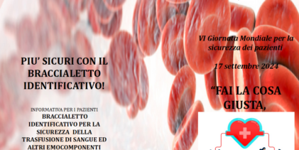 17 Settembre: World Patient Safety Day: Giornata Mondiale della Sicurezza del Paziente