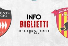 Sorrento-Benevento, biglietti in vendita