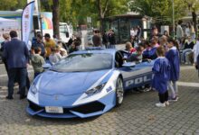 DonatoriNati: la tappa di Telese Terme con la Lamborghini Hurácan della Polizia di Stato