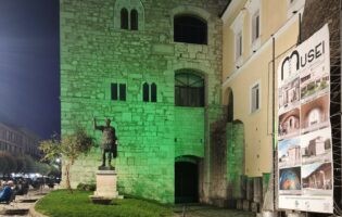 Giornata Mondiale della Salute Mentale,la Rocca dei Rettori si illumina di verde