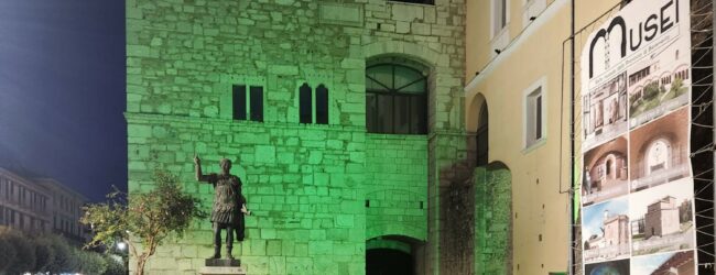 Giornata Mondiale della Salute Mentale,la Rocca dei Rettori si illumina di verde