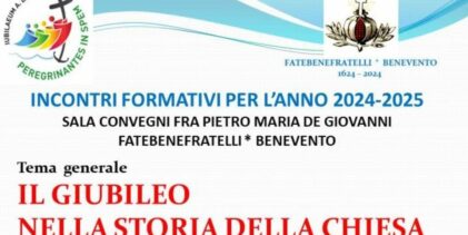 Ospedale Sacro Cuore di Gesù dei Fatebenefratelli, al via ciclo di incontri ‘I giubilei nella storia della Chiesa’