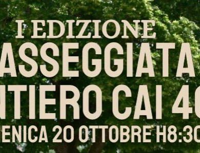 A Monterocchetta la Parrocchia di San Bartolomeo Apostolo organizza la 1 ª edizione della “Passeggiata sentiero CAI 401”