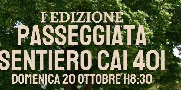 A Monterocchetta la Parrocchia di San Bartolomeo Apostolo organizza la 1 ª edizione della “Passeggiata sentiero CAI 401”