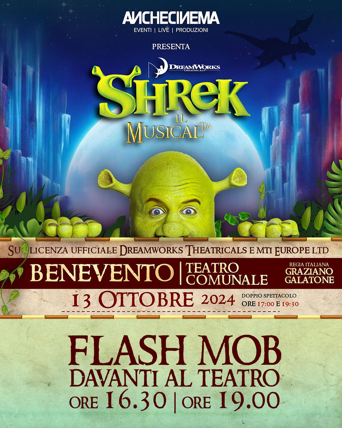 Si conclude il festival Artelesia con un doppio appuntamento con ‘Shrek’