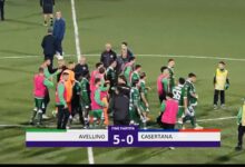 Al Partenio-Lombardi l’ Avellino travolge la Casertana 5-0