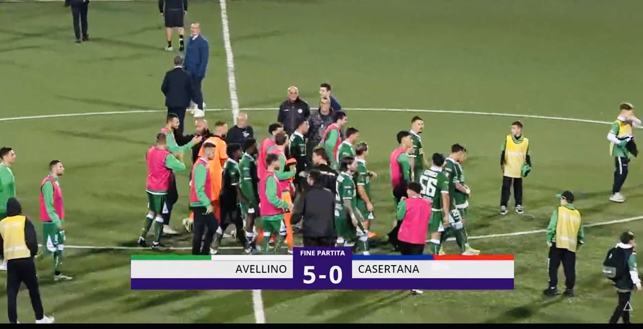 Al Partenio-Lombardi l’ Avellino travolge la Casertana 5-0