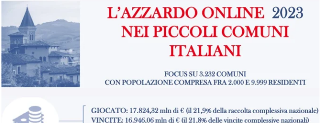 “Non così piccoli. La diffusione dell’azzardo online nei piccoli comuni italiani”