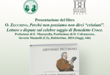 ”Perché non possiamo non dirci “cristiani”, si presenta il libro di Ortensio Zecchino