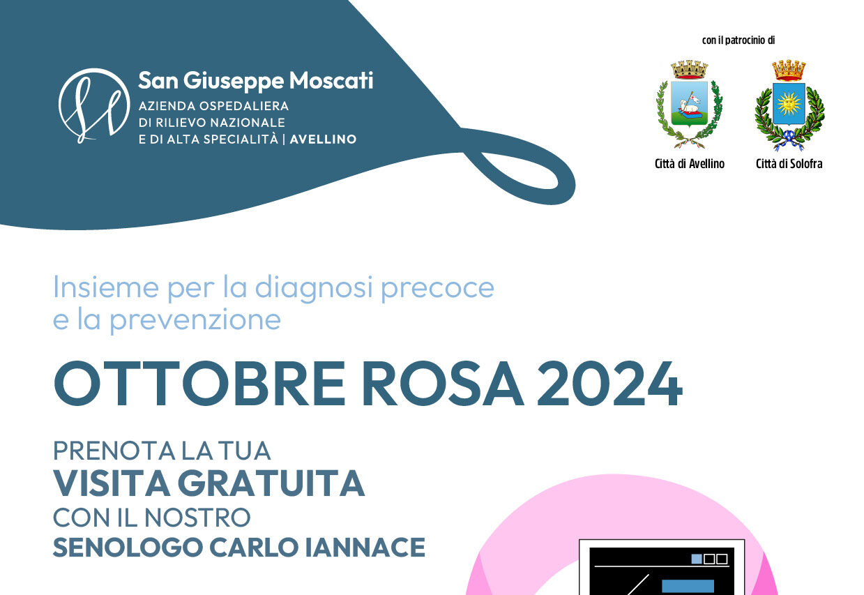 Ottobre rosa: all’Azienda Moscati due giovedì di visite senologiche gratuite