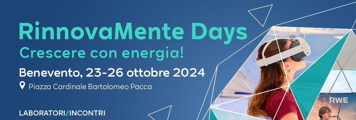 Benevento, al via la manifestazione “RinnovaMente Days – Crescere con energia!”