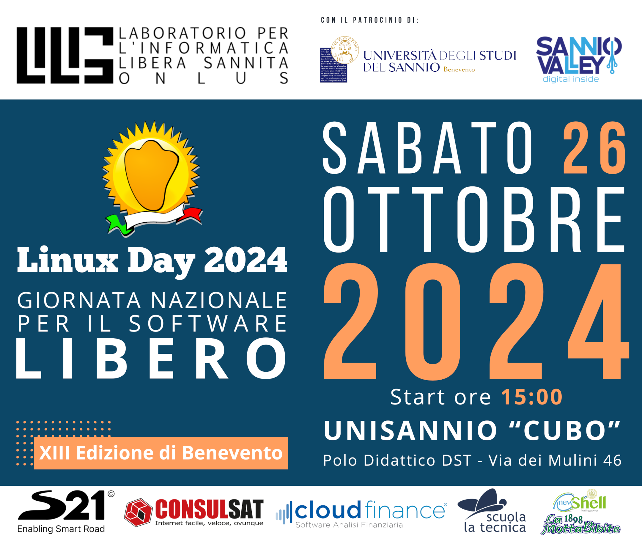 A Benevento torna la XIII edizione del Linux Day