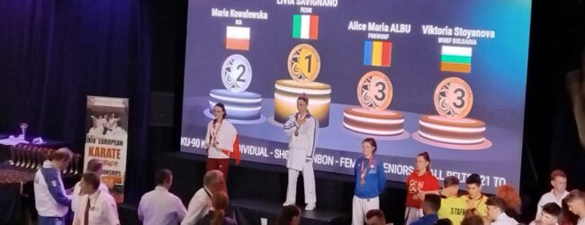 Livia Savignano campionessa europea di Karate, i complimenti del sindaco Sandomenico