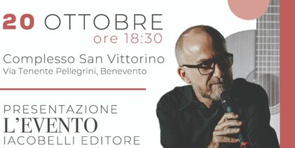 Il regista Renato Giordano presenta il suo libro ”L’Evento”