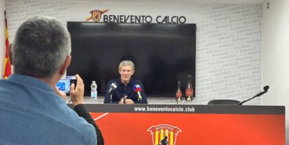 Benevento, Auteri: “Partita difficile, è una vittoria di maturità”