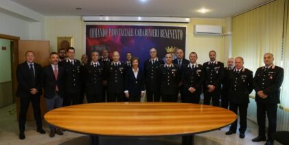 Benevento: il Prefetto Raffaela Moscarella fa visita al Comando Provinciale Carabinieri