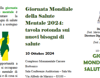 Giornata Mondiale della Salute Mentale ad Avellino