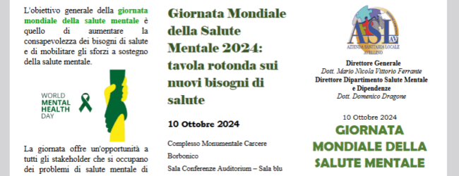 Giornata Mondiale della Salute Mentale ad Avellino