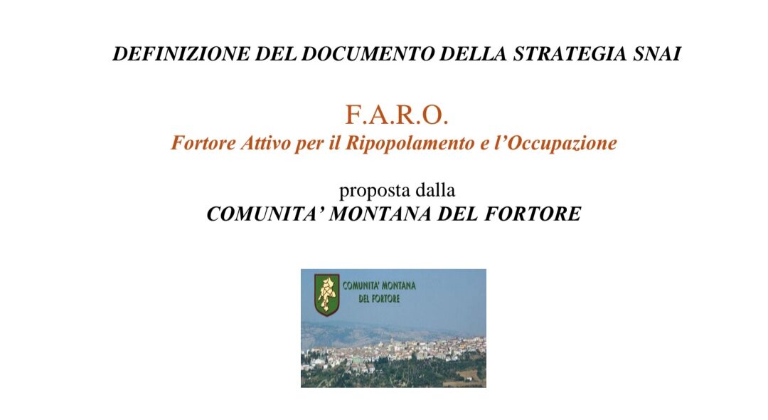 Comunita’ Montana del Fortore, il 2 Dicembre incontro su Strategia SNAI