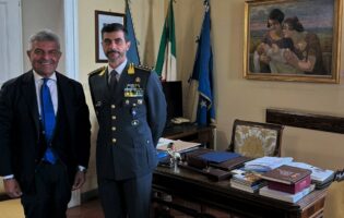 Provincia di Benevento, il Presidente Lombardi incontra il Comandante della Finanza Sportelli