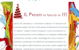 Al via “Il Presepe lo faccio io” presso la Biblioteca provinciale di Benevento