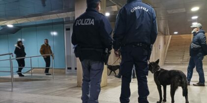 Operazione antidroga alla stazione di Benevento: ritrovata droga grazie al fiuto dei cani