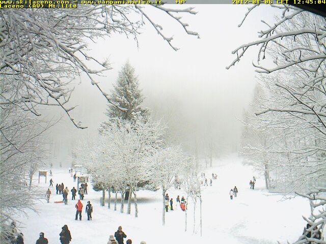 Prime nevicate in Irpinia: Laceno imbiancato