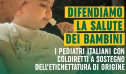 Coldiretti e Pediatri insieme per obbligo indicazione geografica alimenti per bambini