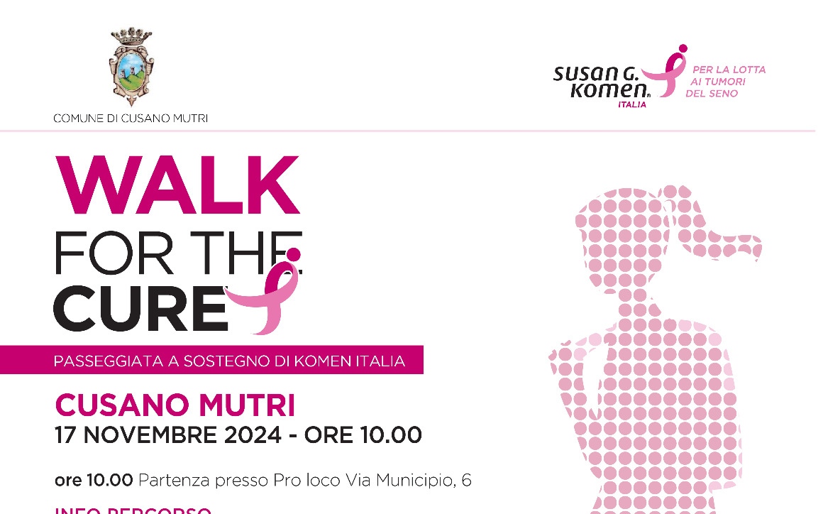 ‘Walk for the Cure Cusano Mutri’, una camminata per combattere i tumori del seno