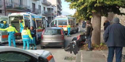 Incidente in via Torre della Catena,due feriti