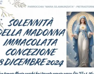 Pietrastornina con fede e devozione celebrerà la Solennità della Madonna lmmacolata Concezione