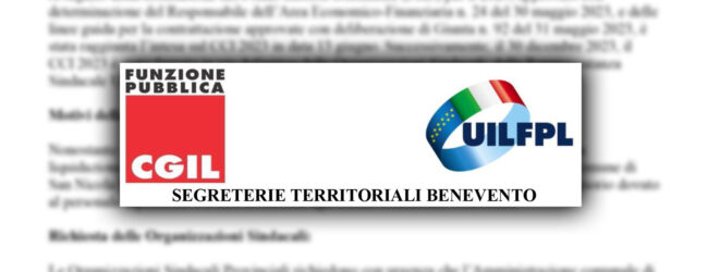 Diffida al Comune di San Nicola Manfredi: le organizzazioni sindacali richiedono il pagamento del salario accessorio per i dipendenti