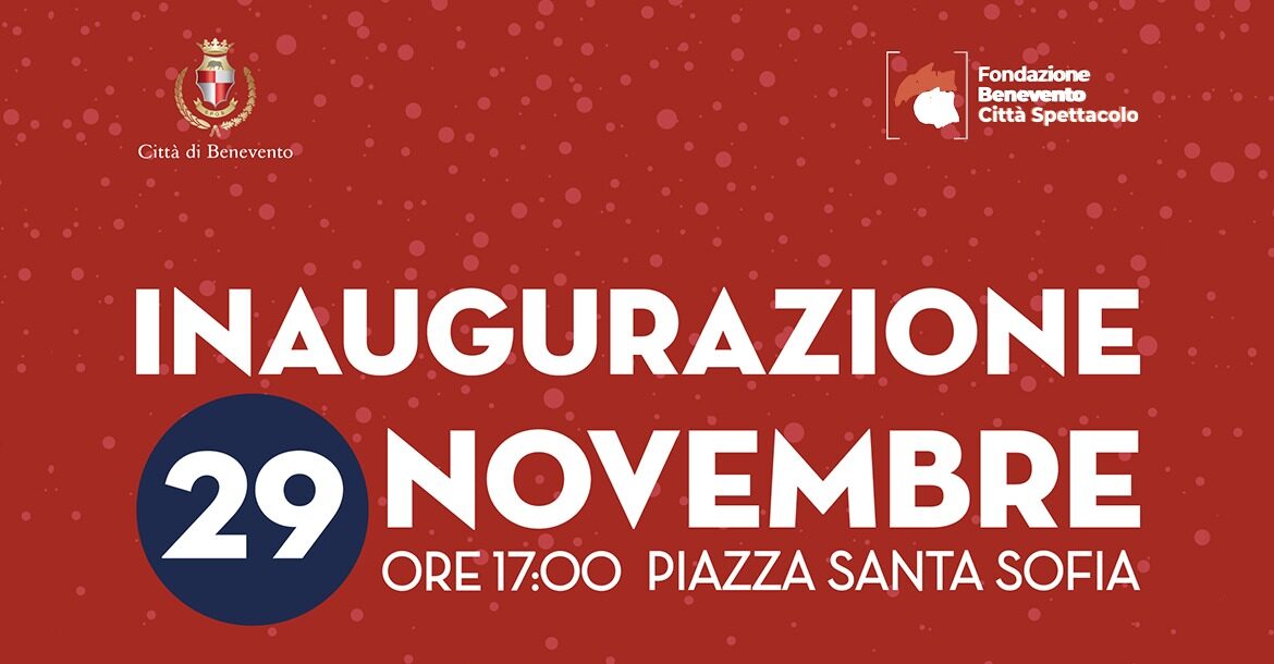 InCanto di Natale, il 29 Novembre l’inaugurazione a Benevento