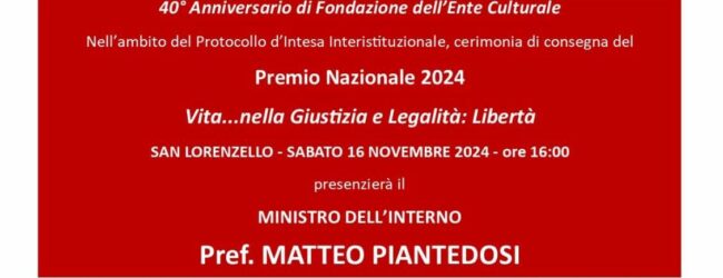 Memoria & Legalità: Prima Edizione del Premio Nazionale Legalità e Giustizia 2024