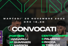 Giugliano-Avellino: i convocati di mister Biancolino per gli ottavi di finale della Coppa Italia di Serie C