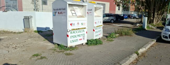 Indumenti usati, da lunedi’ rimossi alcuni contenitori per la raccolta a Benevento