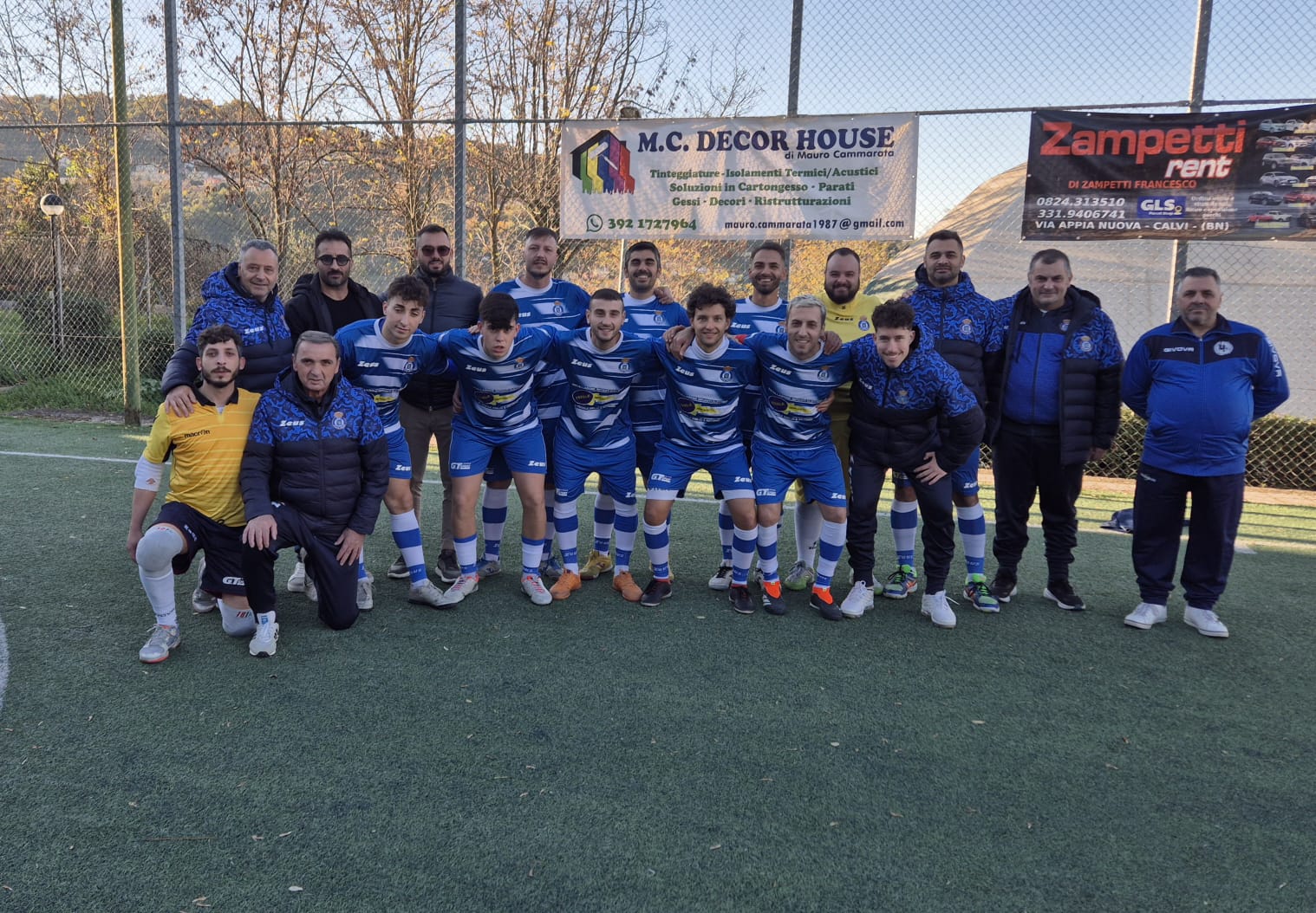 Asd Calvi, goleada della formazione di calcio A5. Ottimo pari per i ragazzi della terza categoria