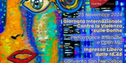 TeSt-Teatro Stage per la non violenza: l’evento al Convento San Francesco il 25 novembre