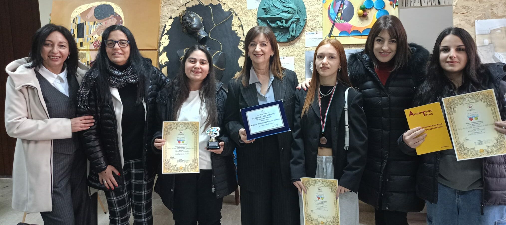 Gli studenti del Liceo Artistico “Carafa Giustiniani” premiati al Festival dell’Empatia di Campolattaro