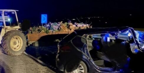 Incidente sulla Fortorina,auto contro trattore: due feriti