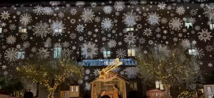 Accese le Luminarie Natalizie all’Ospedale Sacro Cuore di Gesù di Benevento: un momento di Speranza e Spiritualità”