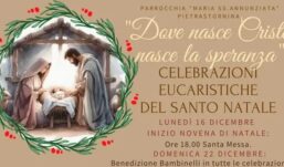 Dove nasce Cristo nasce la speranza, la Parrocchia Maria Santissima Annunziata di Pietrastornina si appresta a celebrare il Santo Natale